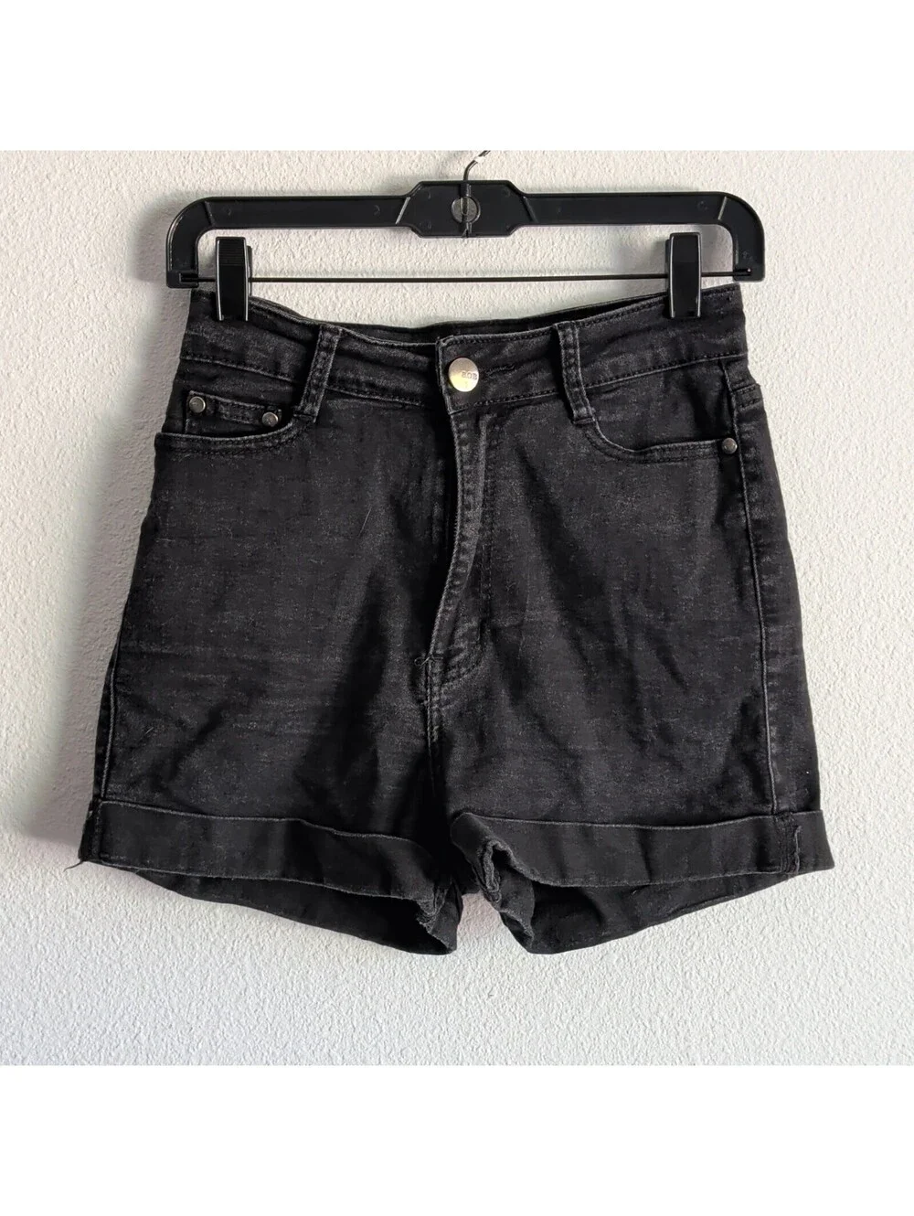 Bobbie Brooks Denim ShortsDark Wash Pockets Cuffed Size 9/10